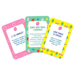 Detalle de tarjeta: emociones y consentimiento para niños