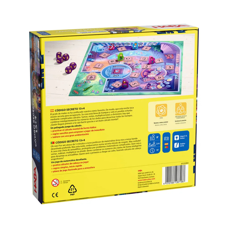 caja Código secreto 13+4 - Juego de cálculo mental