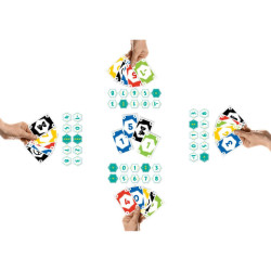 Jugadors jugant a Twhist: guanyant bazes i girant cartes FLIP