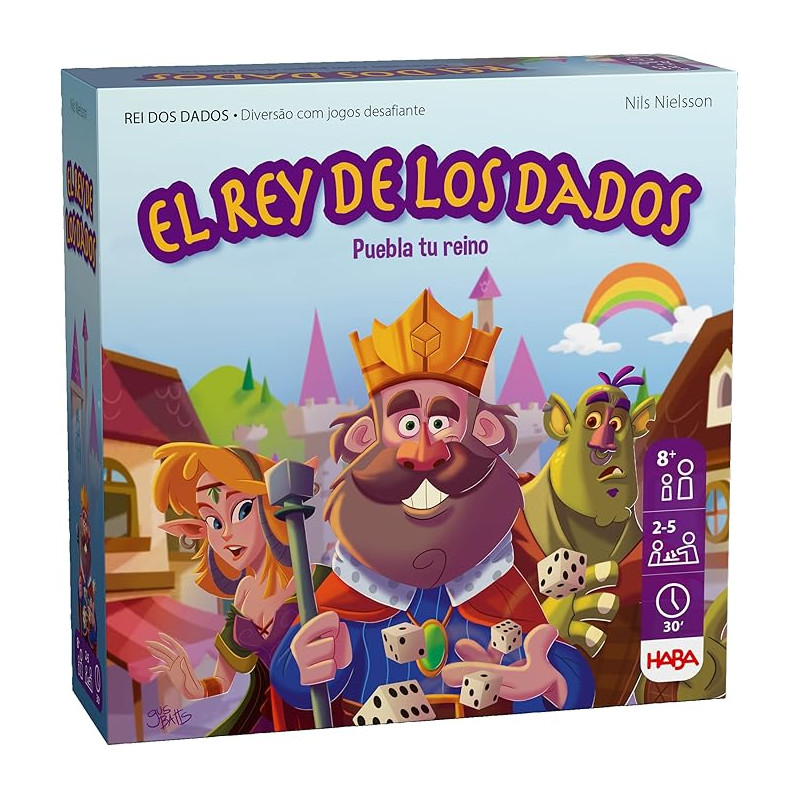 El Rey de los Dados - Juego de dados con retos para 2-5 jugadores (español)