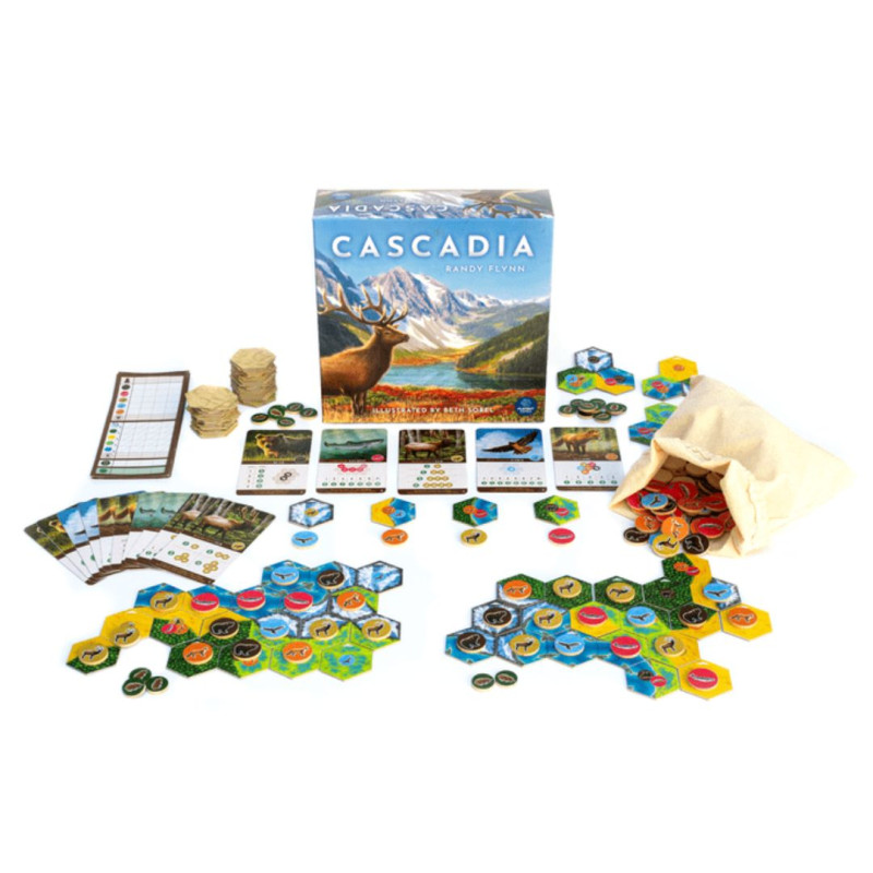 Cascadia taulell i components: losetes i fitxes de fauna
