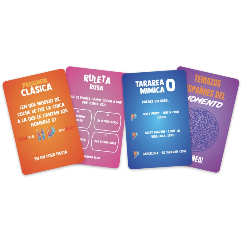 Juego musical por equipos: karaoke, preguntas y retos