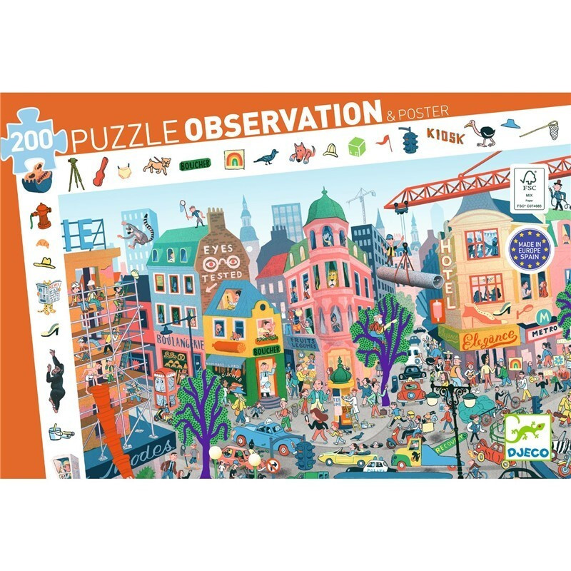 Puzzle observación - La Ciudad - 200 piezas