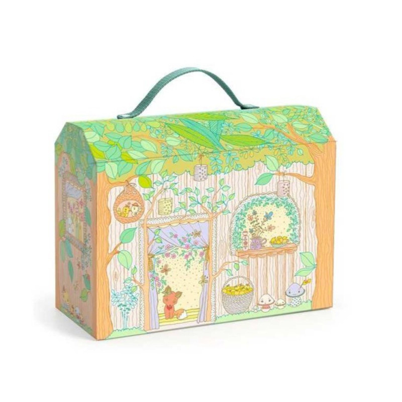casita mini con 2 figuritas Djeco