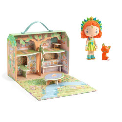 casita mini con 2 figuritas Djeco