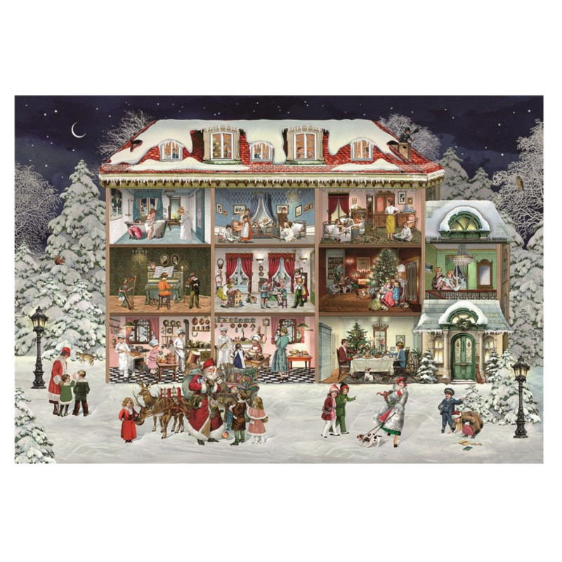 Calendari d'Advent La casa de Nadal - Puzle 1000 peces