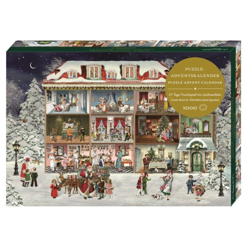 Calendari d'Advent La casa de Nadal - Puzle 1000 peces