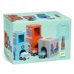 Joc d’apilament i vehicles Djeco