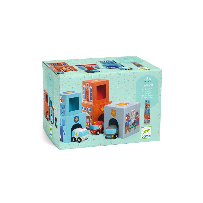 Joc d’apilament i vehicles Djeco