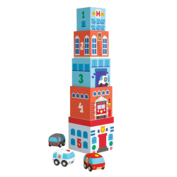 Joc d’apilament i vehicles Djeco