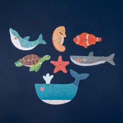 Blue - Mis primeros 7 puzzles reversibles