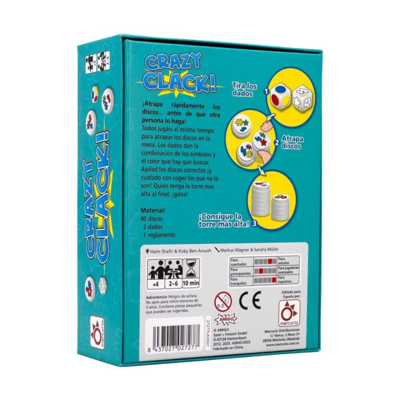 Caixa Crazy Clack Mercurio