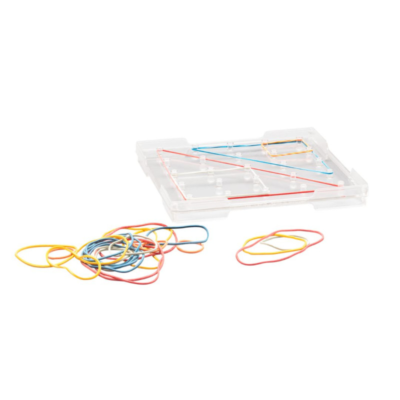 Geoplà quadrat transparent 15 x 15 cm