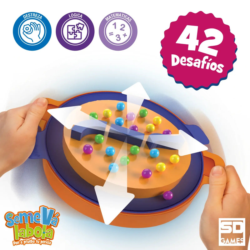 juego equilibrio canicas plataforma