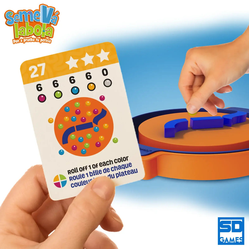 juego equilibrio canicas plataforma