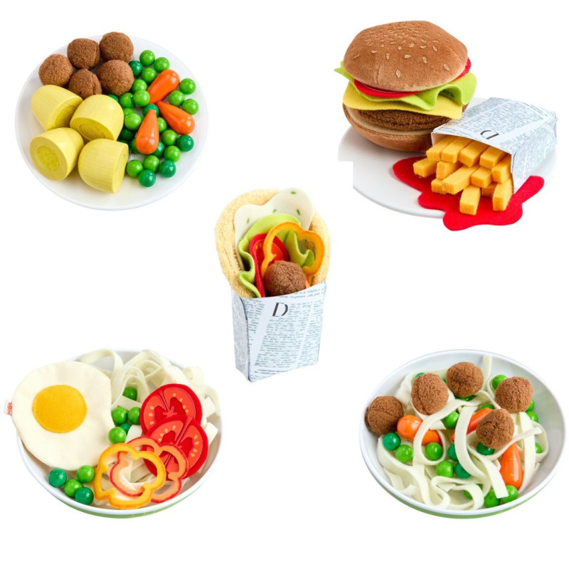 Creative Play – Set de Cuina de Tela i fusta