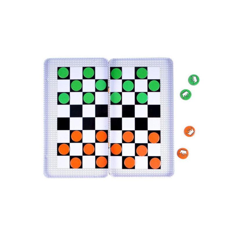 TO GO - Damas magnético  Juego de damas en lata