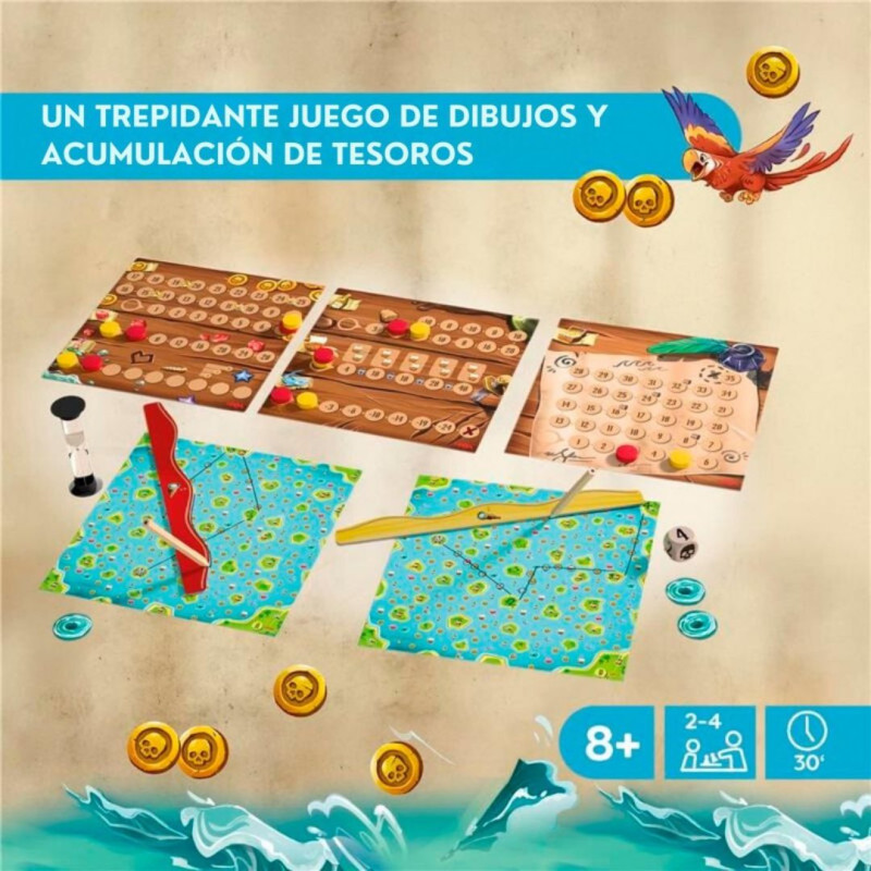 Pencil Pirates juego dibujar mapas