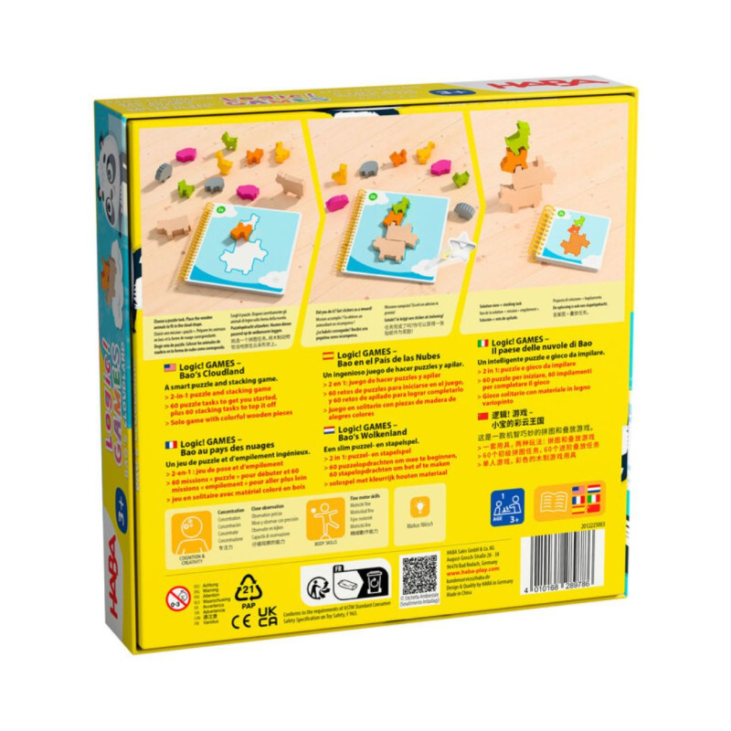 Logic Games 3: Bao en el País de las Nubes juego de lógica para 1 jugador