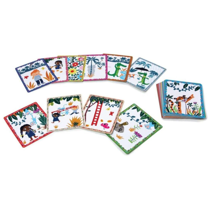 detalle de las cartas de Crea una historia con cartas - Isla Volcano