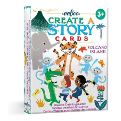 Crea una historia con cartas - Isla Volcano