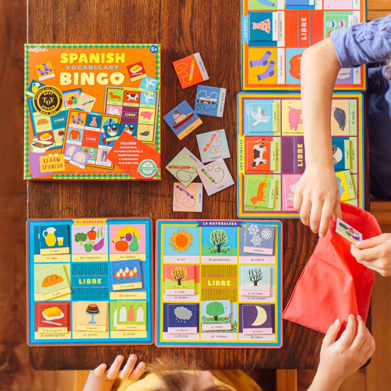 Spanish vocabulary Bingo - Joc per aprendre vocabulari en espanyol