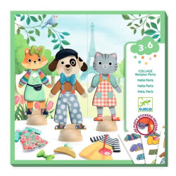 Collage Bonjour Paris - Kit collage animales
