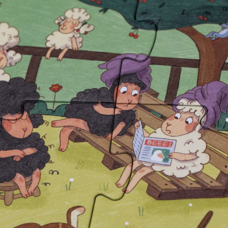 detall del Puzzle Look & Find Farmtastic - 36 piezas