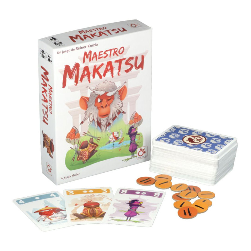 Maestro Makatsu - Juego familiar de ninjas para 2 a 6 jugadores