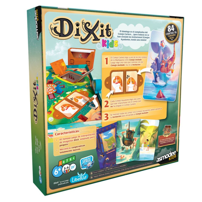 Dixit KIDS - juego de deducción para 3-8  jugadores