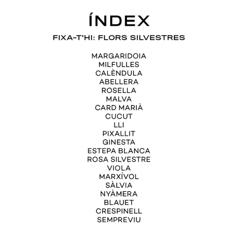 FIXA-T'HI: FLORS SILVESTRES - Guía para iniciarse en la observación de las flores (Catalán))