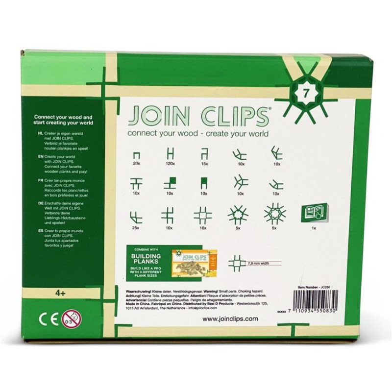 Join Clips - Set d'expansió 280 clips (compatible amb Kapla)