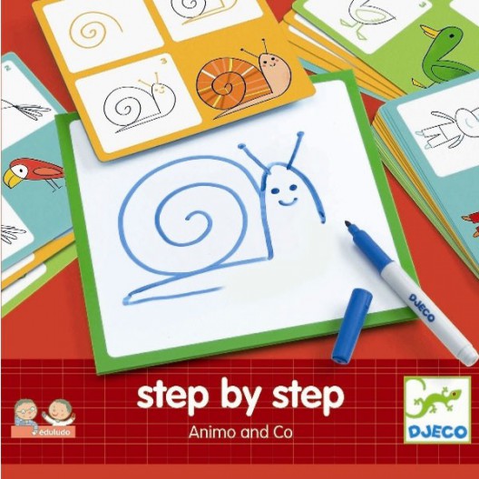 Joc Eduludo Step by Step Animo and Co - Aprèn a dibuixar