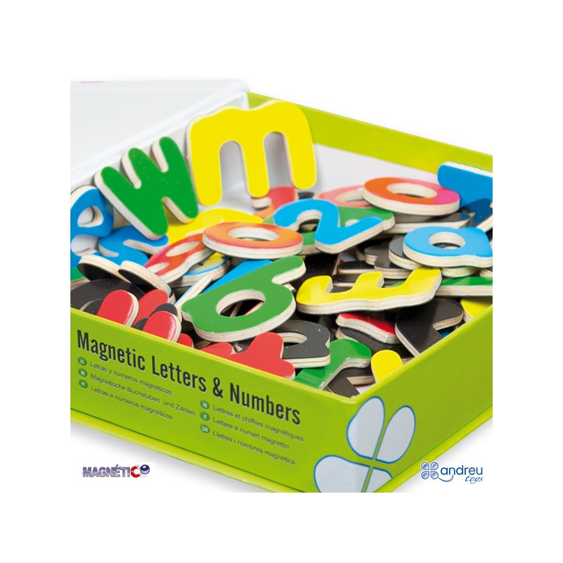 Magnetic Letters And Numbers In Box Andreu Toys AND-16202 Kinuma.com.com