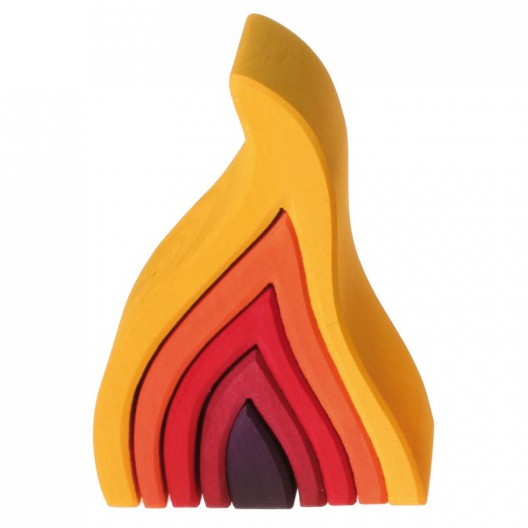 Apilable de fusta en forma de Foc gran