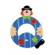 Letra Q de payaso