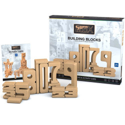 SumBlox Kit Familiar - 43 peces de fusta de faig + fitxa d'activitats