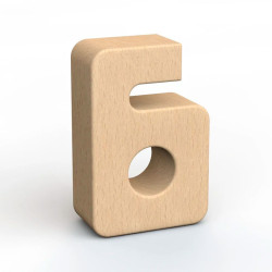 SumBlox Número 6 - peça individual